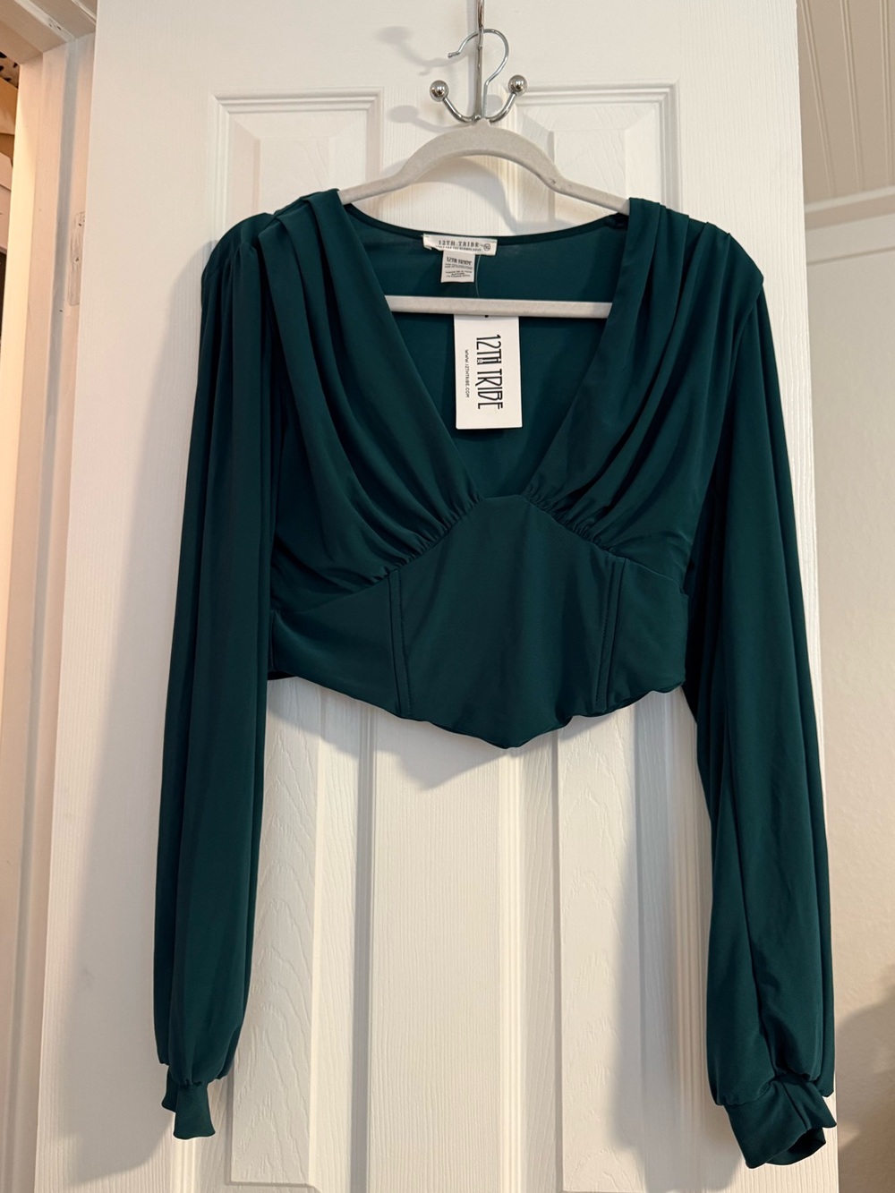 Long-Sleeve Cropped Top
